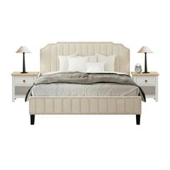 BỘ PHÒNG NGỦ JASMINE MÀU KEM 1.6 2 TÁP - Ảnh 3