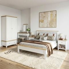 BỘ PHÒNG NGỦ HIGHGATE MÀU TRẮNG 1.8 - Ảnh 4