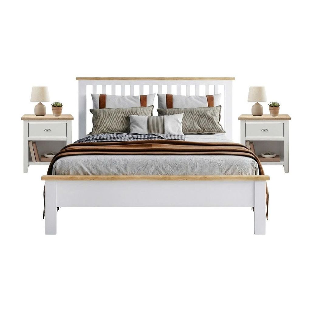 BỘ PHÒNG NGỦ HIGHGATE MÀU TRẮNG 1.8 2 TÁP - Ảnh 2