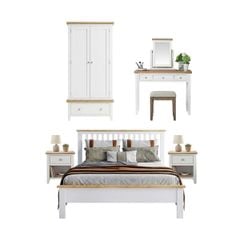 BỘ PHÒNG NGỦ HIGHGATE MÀU TRẮNG 1.8 - Ảnh 3