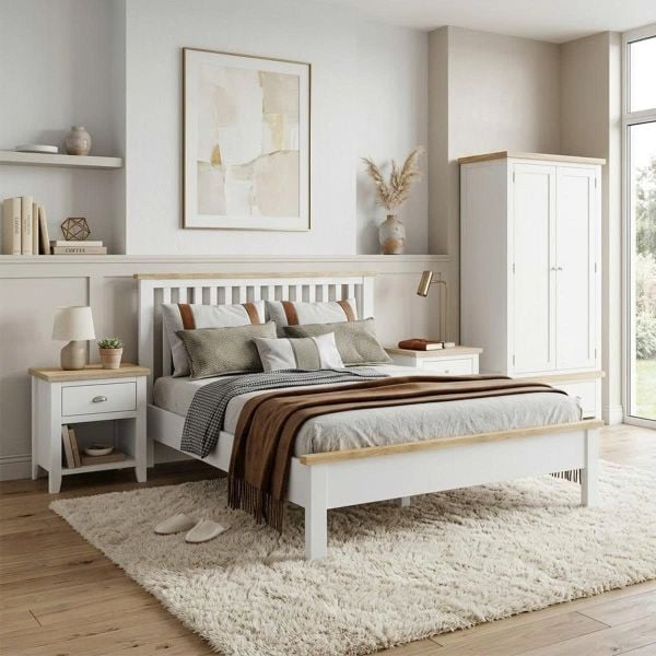 BỘ PHÒNG NGỦ HIGHGATE MÀU TRẮNG 1.8 - Ảnh 14