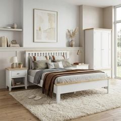 BỘ PHÒNG NGỦ HIGHGATE MÀU TRẮNG 1.6 - Ảnh 4