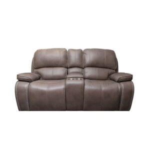 Alternative view of GHẾ SOFA 2 CHỖ DA BÒ CHỈNH CƠ JAMESTOWN
