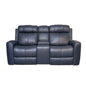 Alternative view of GHẾ SOFA 2 CHỖ DA BÒ CHỈNH ĐIỆN DORIAN