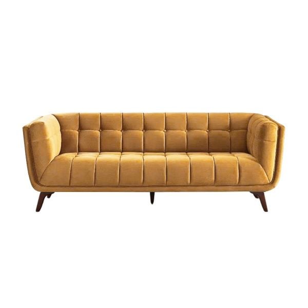 GHẾ SOFA 3 CHỖ ADDISON MÀU VÀNG - Ảnh 2