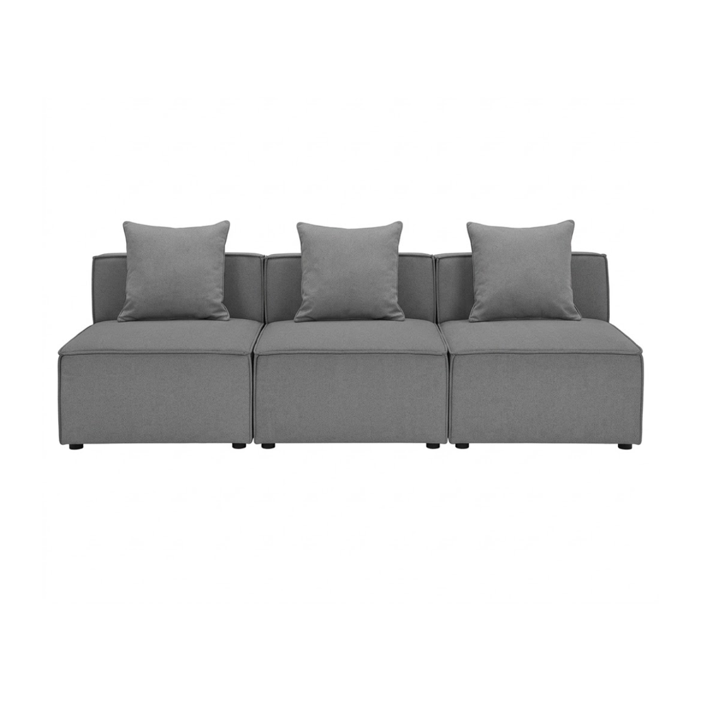 GHẾ SOFA MODULE MÀU XÁM COMBO 3C - Ảnh 3