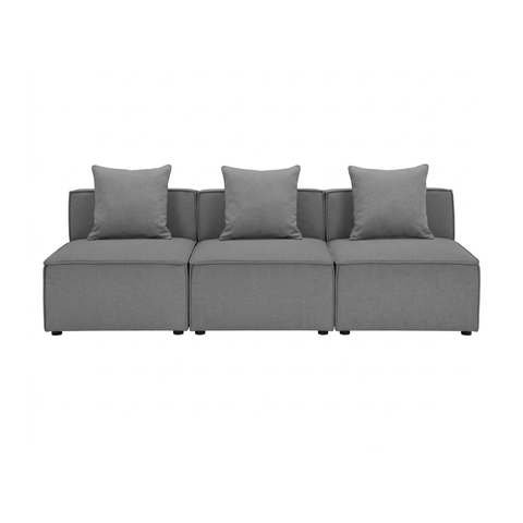 GHẾ SOFA MODULE MÀU XÁM COMBO 3C - Ảnh 2