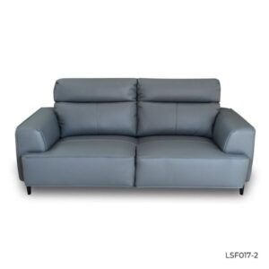 GHẾ SOFA 2 CHỖ DA BÒ LIGHT BLUE 8019