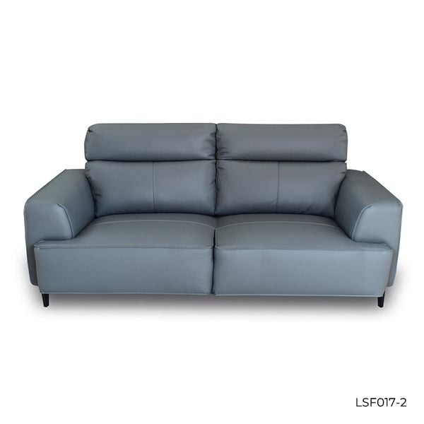 GHẾ SOFA 2 CHỖ DA BÒ LIGHT BLUE 8019