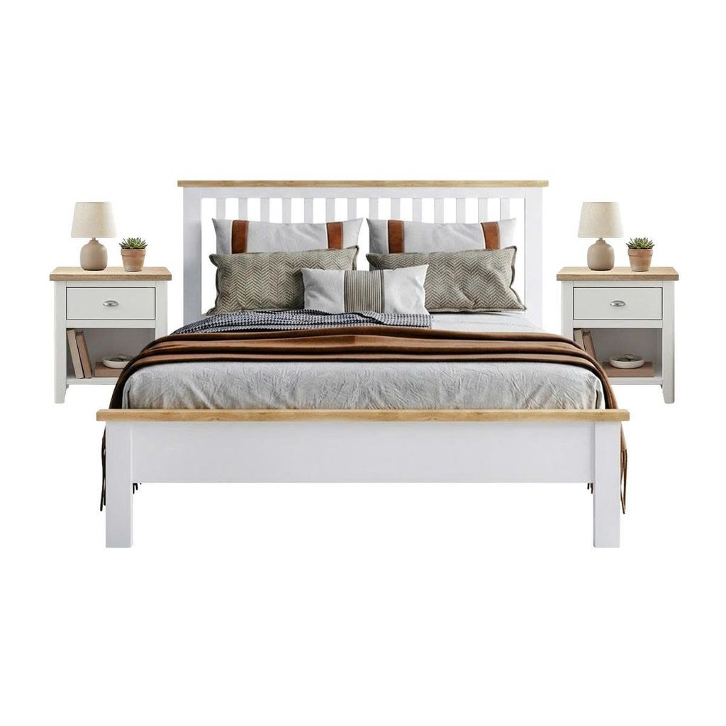 BỘ PHÒNG NGỦ HIGHGATE MÀU TRẮNG 1.6 2 TÁP - Ảnh 2